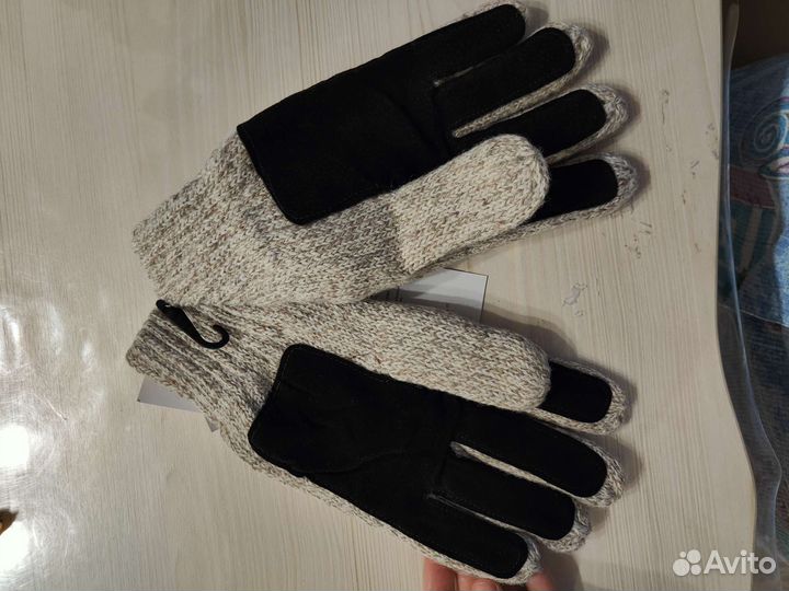 Зимние перчатки трикотажные утепленные Хаксы