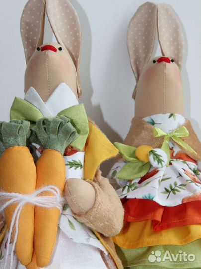 Текстильные зайцы