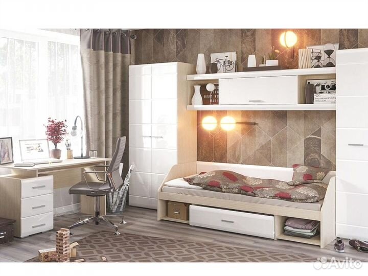 Кровать одноярусная. Детская Симба