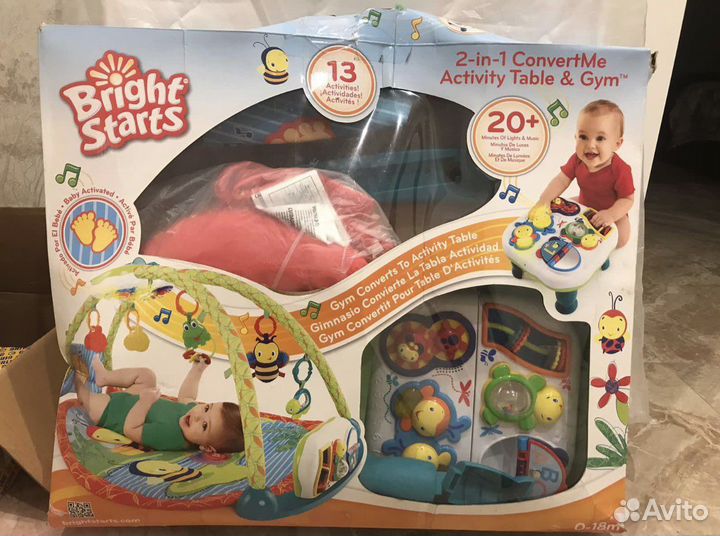 Развивающий коврик + музыкальный столик