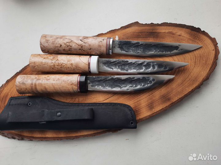 Нож ручной работы якутский шкуродер разделочный