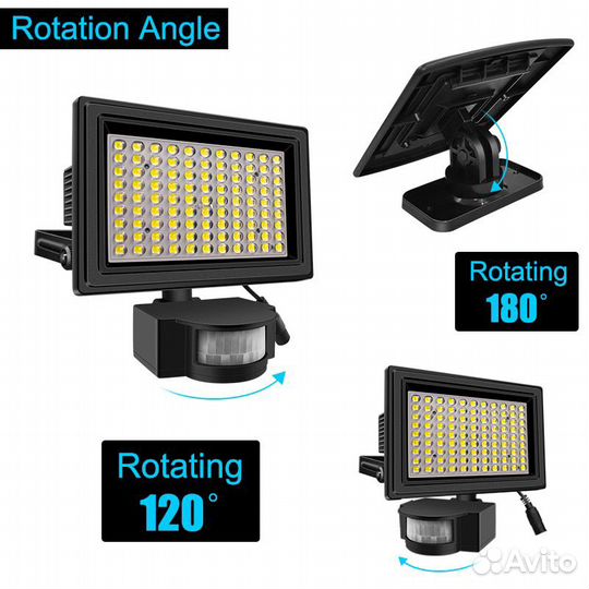 Светодиодный прожектор уличный Solar Led 100
