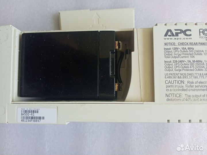 Ибп бесперебойник apc 500 CS с аккумулятором
