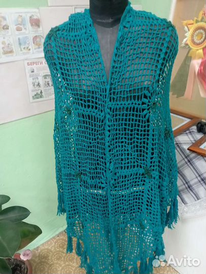 Шаль ручной работы