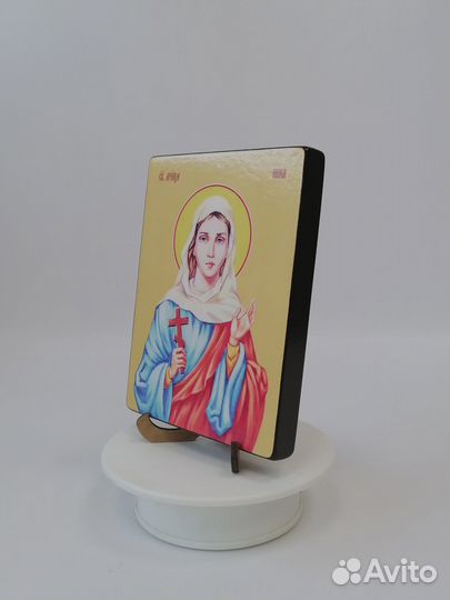 Мученица Ника Коринфская, 15x20x1,8 см, арт Ид4461