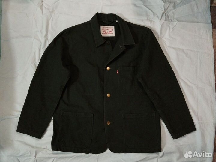 Джинсовая куртка пиджак Levis XL