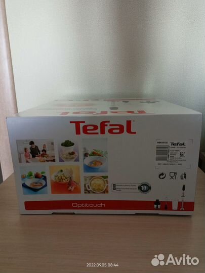Погружной блендер Tefal Optitouch HB833132, новый