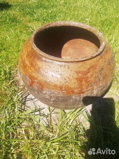 Глиняный горшок Корчага 19век