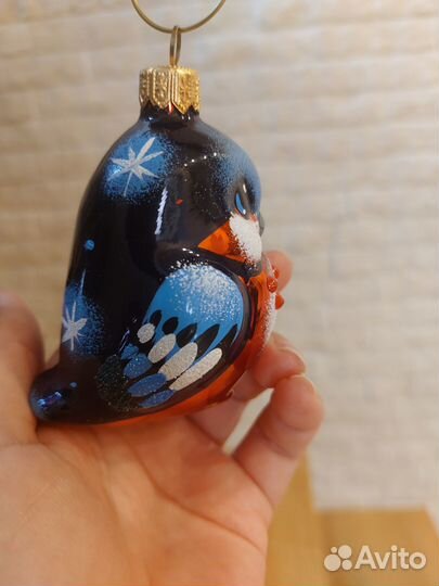 Елочная игрушка Ариель снегирь