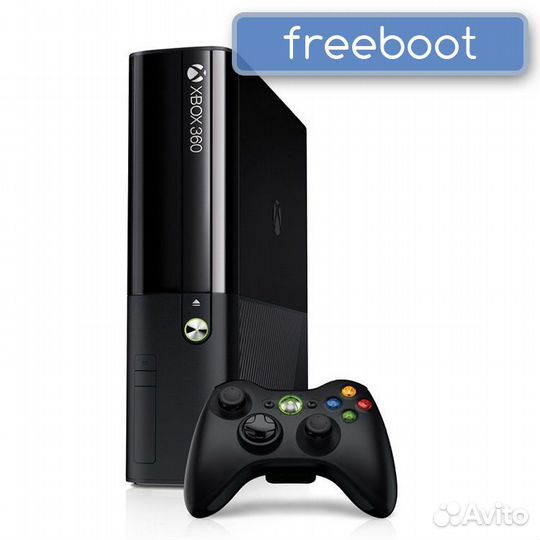 90 игр(FIFA19) Прошитый фрибутом XBox 360 E 250Gb