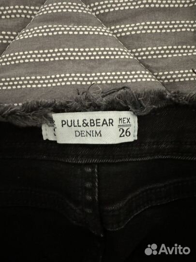 Юбка черная джинсовая миди pull&bear размер s