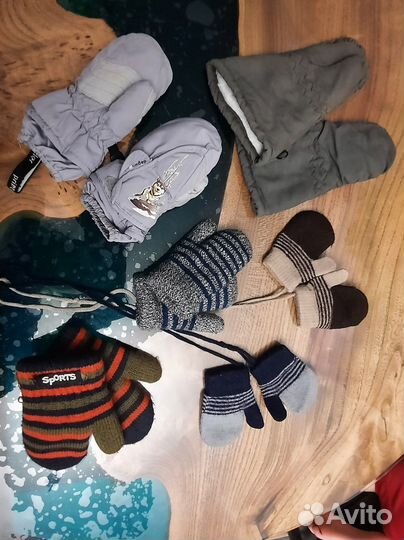 Варежки для малышей (пакетом)