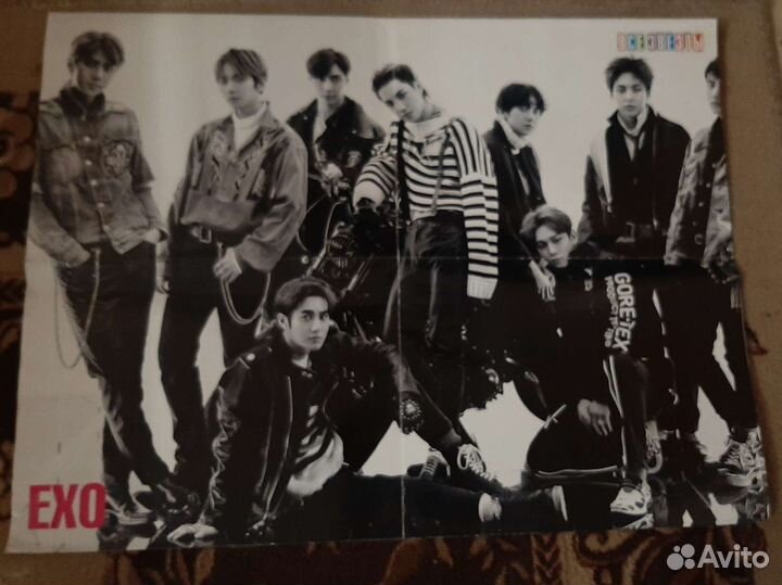 Журнал все звезды + плакаты k-pop группа EXO