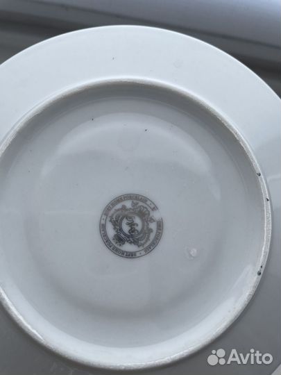 Чашка тонкий фарфор, с блюдцем