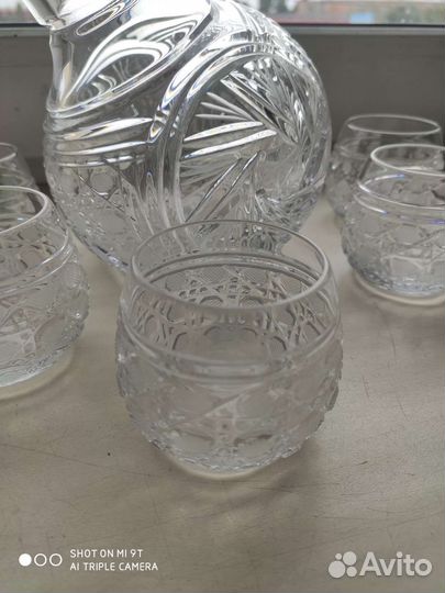 Графин пушка Дятьково хрусталь СССР