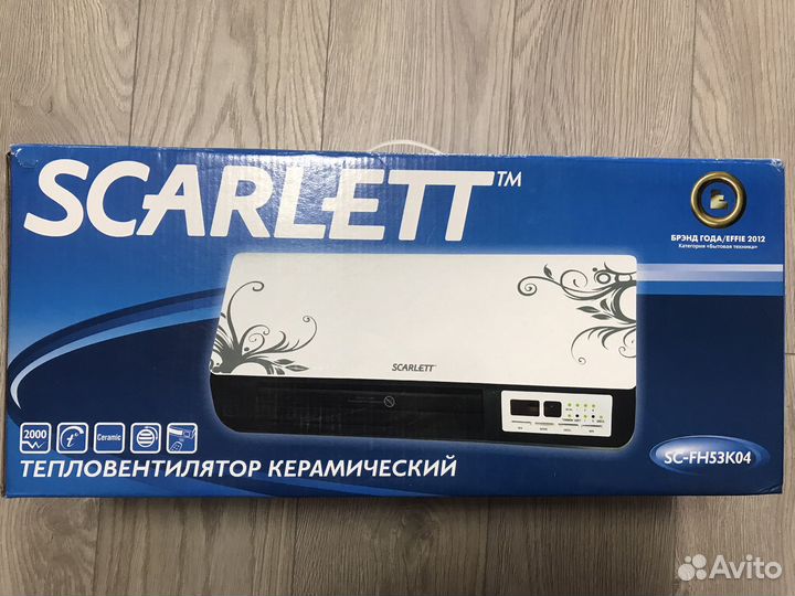 Тепловентилятор керамический scarlett