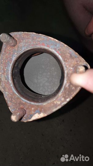 Труба приёмная глушителя в сборе калина/гранта