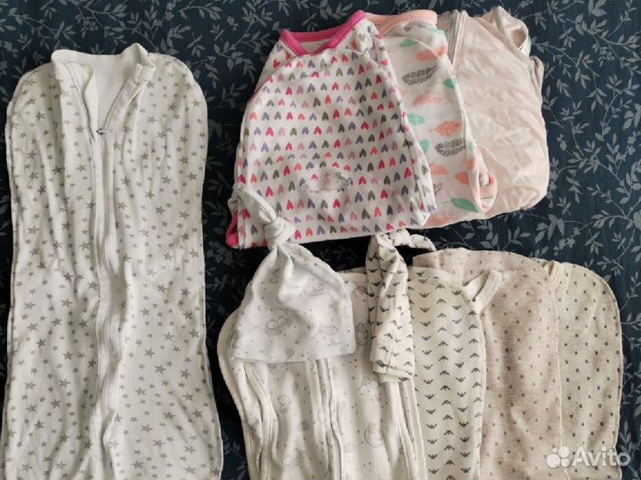 Детская одежда на новорождённого пакетом