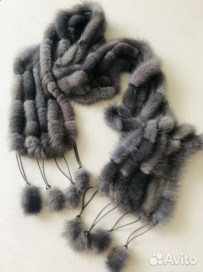 Норковый шарф (новый)