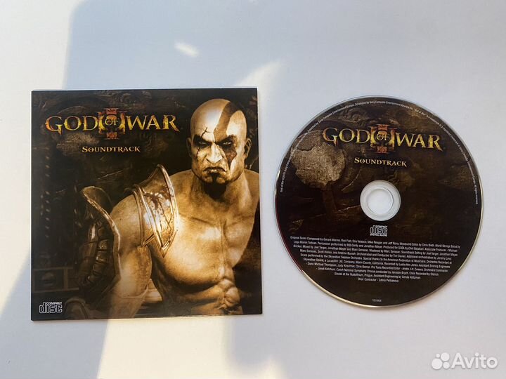 God of war OST 3 cd+art book+2 открытки