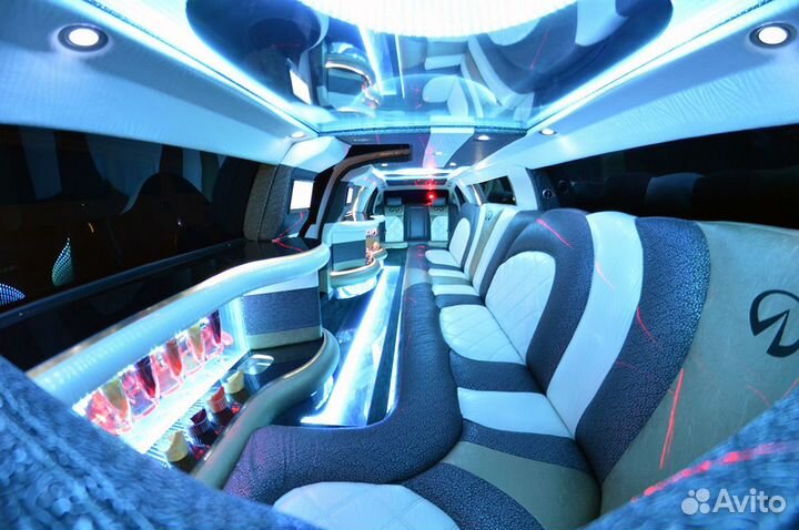 Эксклюзивный лимузин Infiniti аренда на свадьбу
