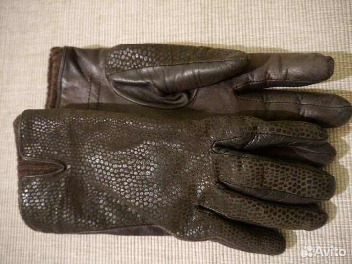 Перчатки женские кожаные Италия 7 р-р