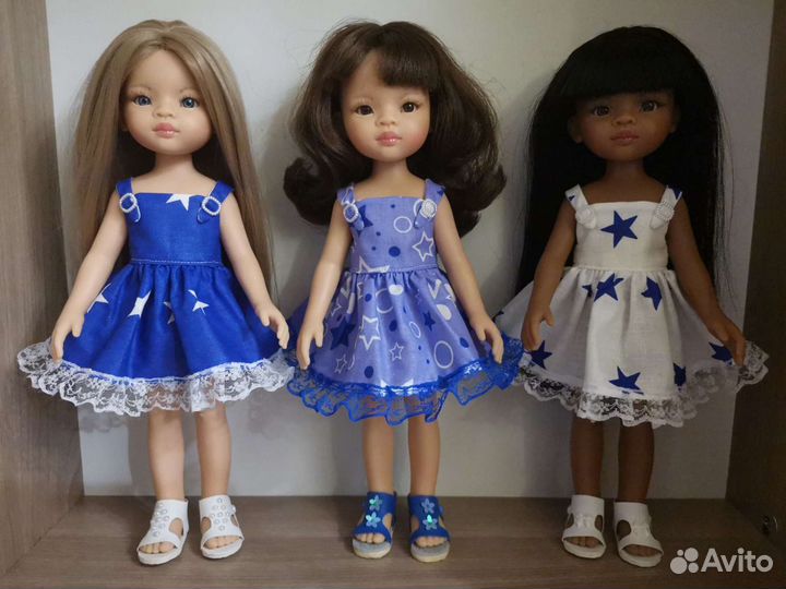 Платье на куклу Паола Рейна 32-33 см