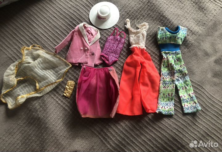 Лот одежды для barbie 70х 80х day to night golden