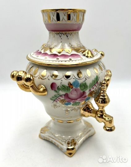 Самовар фарфоровый Гжель В отличном состоянии