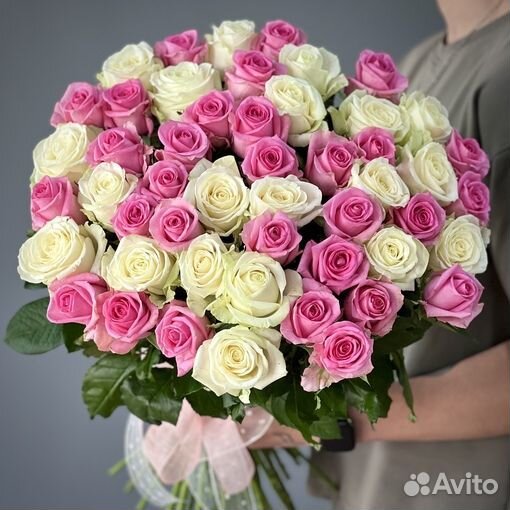 Букет цветов роз - 25/51/101 роза