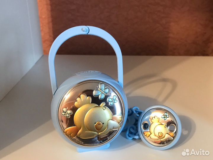 Держатель для соски серебро Италия