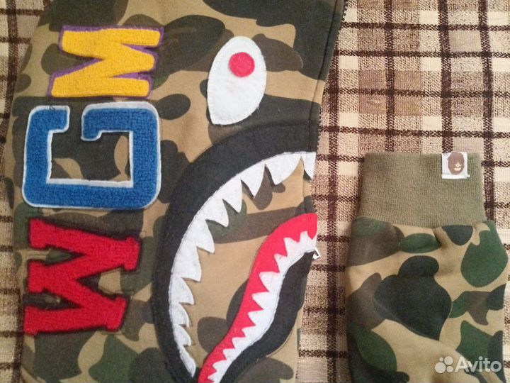 Зип худи bape shark full zip