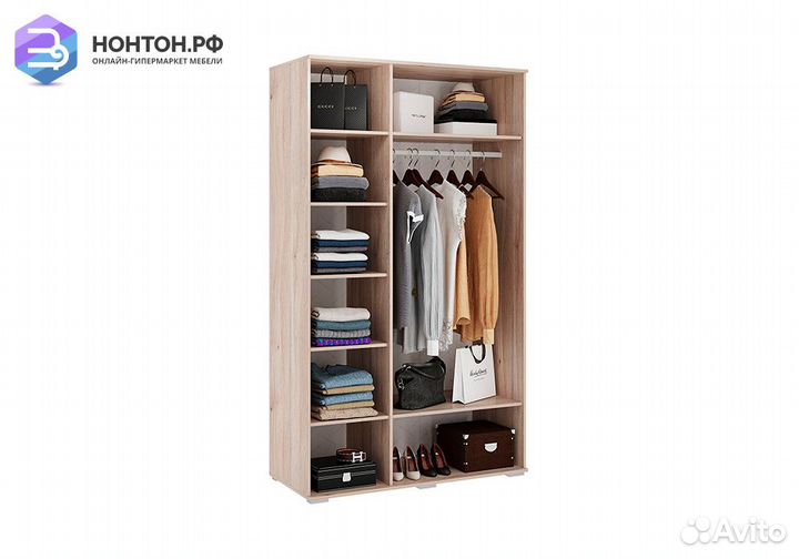 Шкаф трехдверный Лайк 05.02 дуб мария / какао