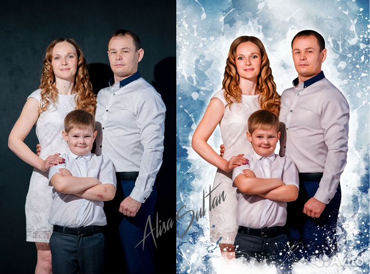 Портрет на холсте