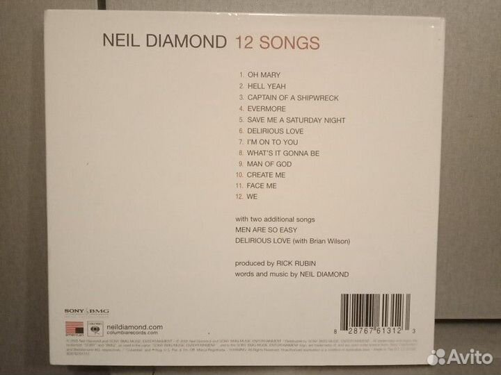 CD диски Neil Diamond, Willie Nelson, Johnny Cash