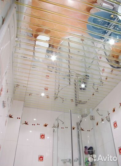 Реечные потолки. Комплект 1,5*1,0. Хром/хром