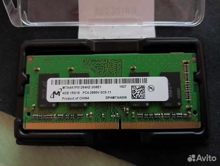 Оперативная память SO-dimm DDR4 4 GB