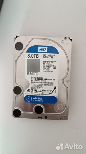 Жёсткие диски WD Blue 3 и 4 Тб