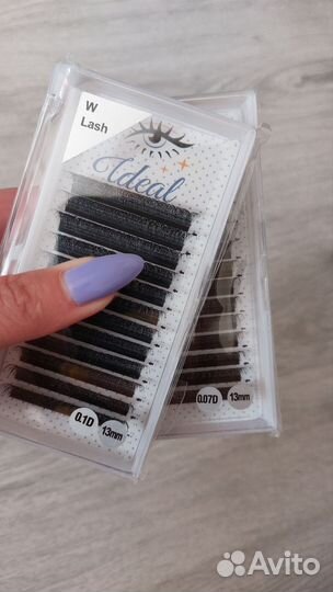 Готовые пучки для наращивания ресниц C/D 0.10