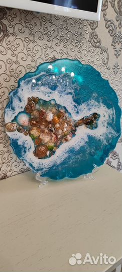 Картина из эпоксидной смолы крым