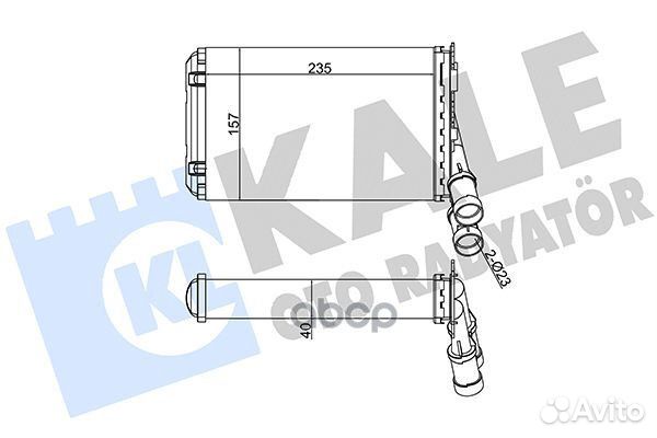 Родиатор отопителя 319100 kale