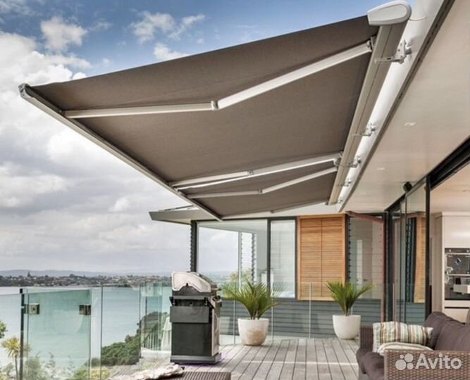 Маркизы для террасы, ширина 3,5 м х вылет 3 м