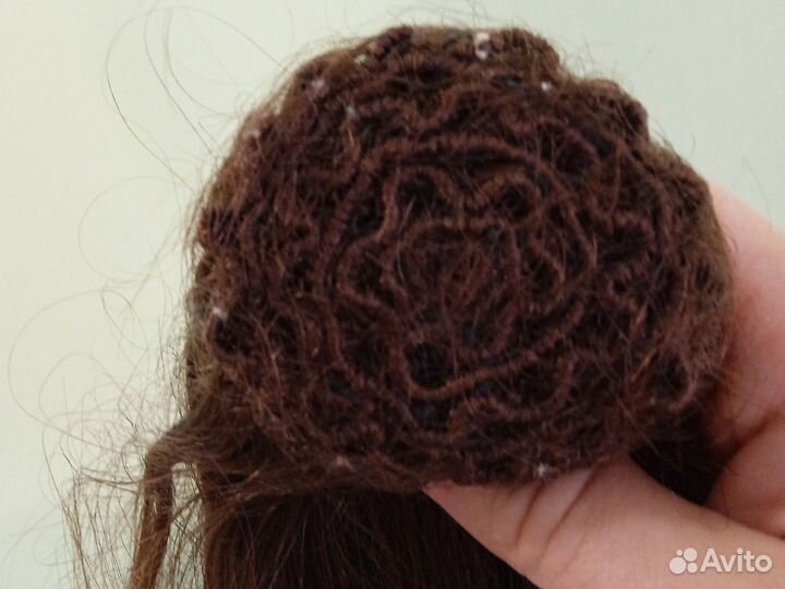 Шиньон из натуральных волос