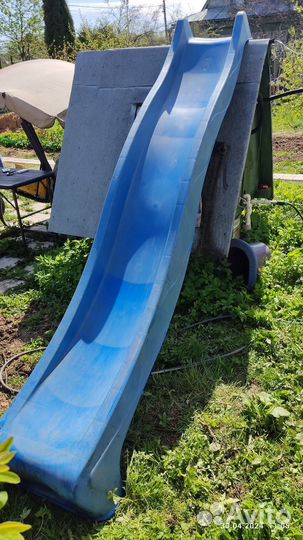 Горка детская - скат S-line (С-лайн) 3 метра синий