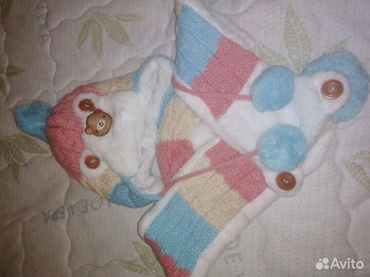 Комплект шапка и шарф новые