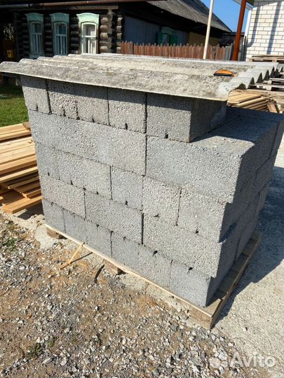 Керамзитоблок пустотелый М75, 200х200х400