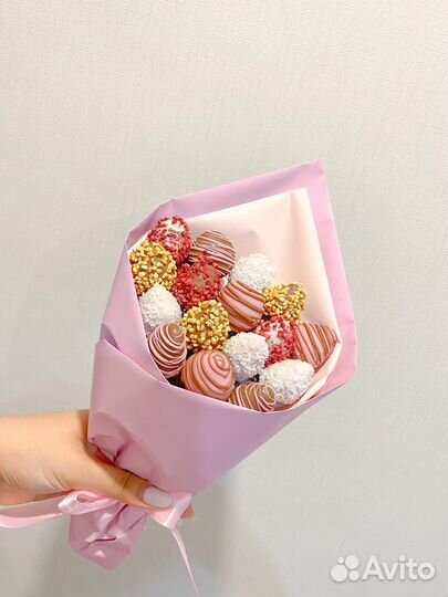 Букет из клубники в шоколаде