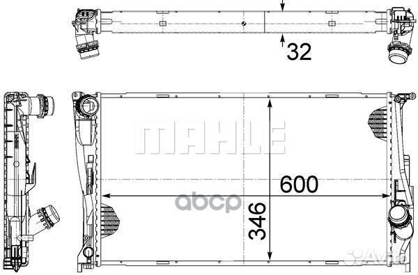 Радиатор охлаждающей жидкости BMW 1 / 3 (E90/91