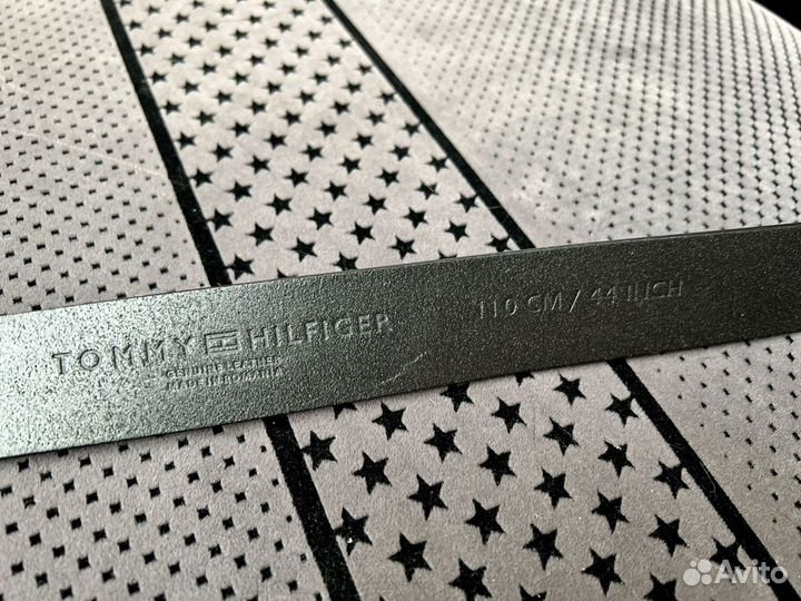 Оригинальный мужской кожаный ремень Tommy Hilfiger