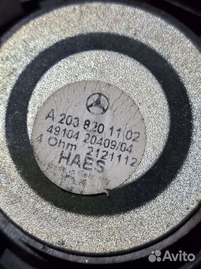 Динамик передний Mercedes-Benz C-Class W203